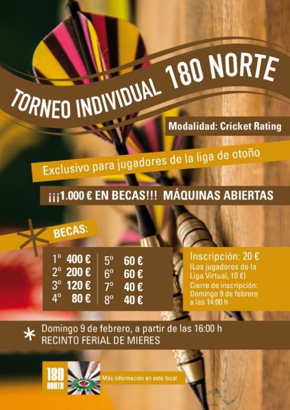 Torneo Individual 180 Norte Mieres 2014